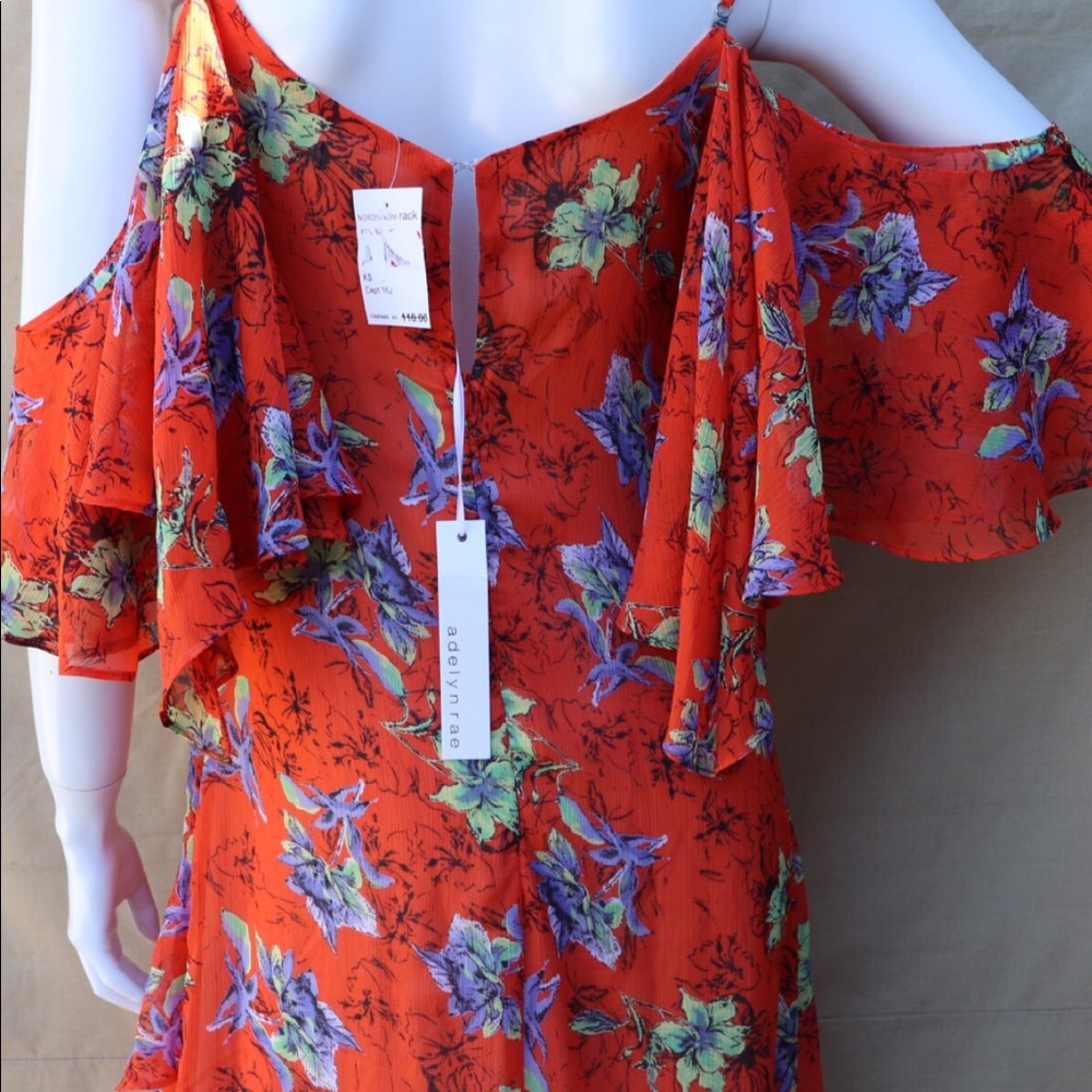 Adelyn Rae, Orange Dress. - Picture 4 of 4